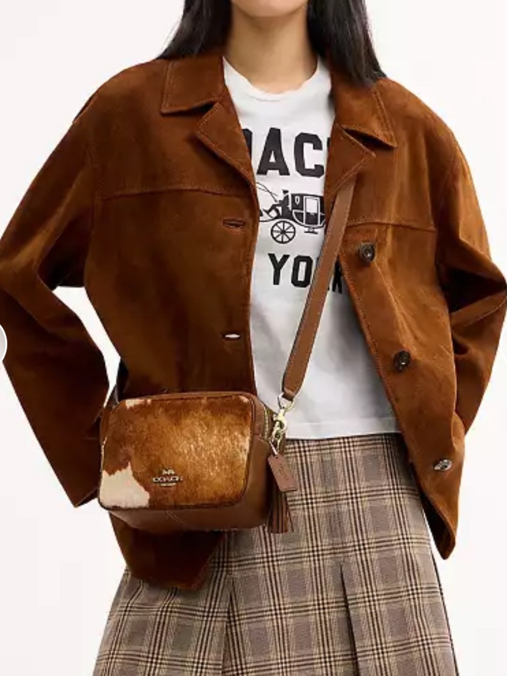 NWT🐮Coach Mini Carey Crossbody Bag
In Haircalf With Cow Print CEK71 Shoulder Bag - Picture 9 of 11
